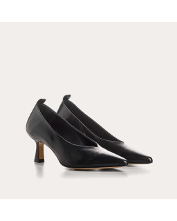 Escarpins Bless Cuir Noir | Reqins