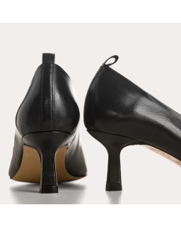 Escarpins Bless Cuir Noir | Reqins