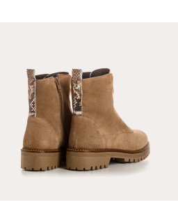 Dickson boots velvet leather & python - elegance & comfort | Reqins