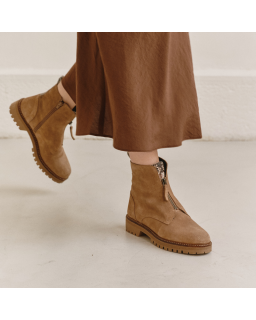 Dickson boots velvet leather & python - elegance & comfort | Reqins