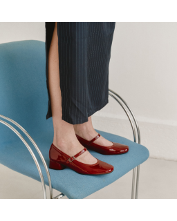 Kelly Heeled Babies - Woman Varnished Leather Pumps | Reqins