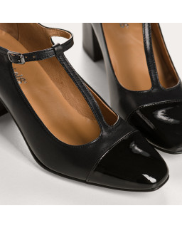 Escarpins femme bi-matière cuir – Modèle Blossom | Reqins