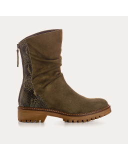 Boots Dunk Leather Velvet / Python