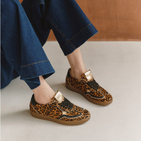 Athena Leopard Sneakers | Reqins