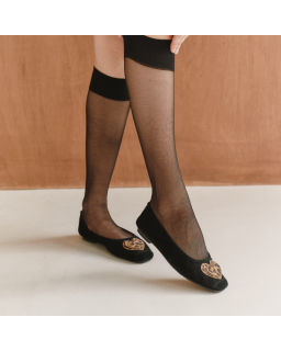 Ballerines Holove en cuir velours léopard – Élégance & confort | Reqins