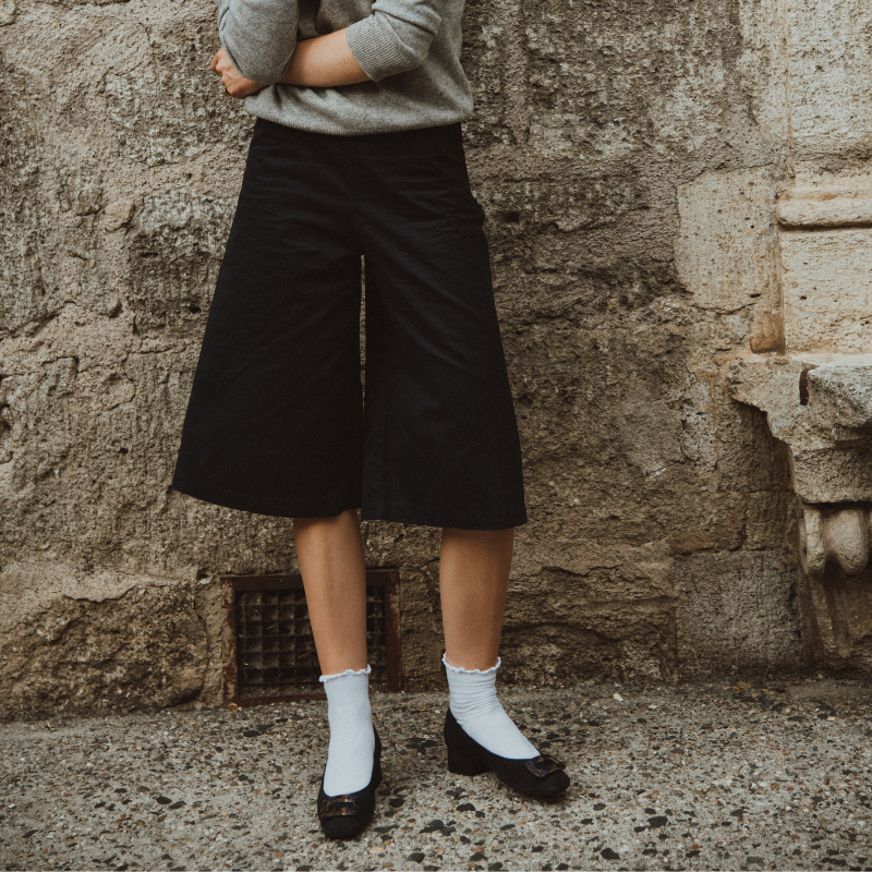 Kornelia Ballerina with Suede Heels - Reqins