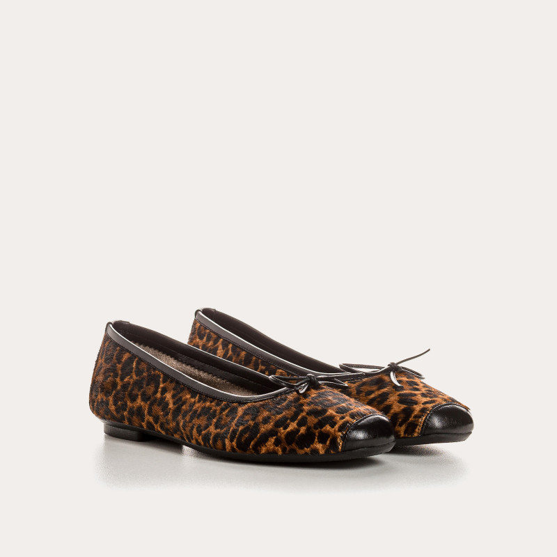 Harmony leopard print ballerinas | Reqins
