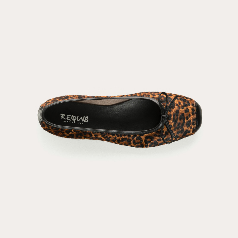 Harmony leopard print ballerinas | Reqins