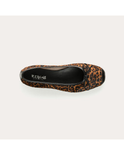 Harmony leopard print ballerinas | Reqins