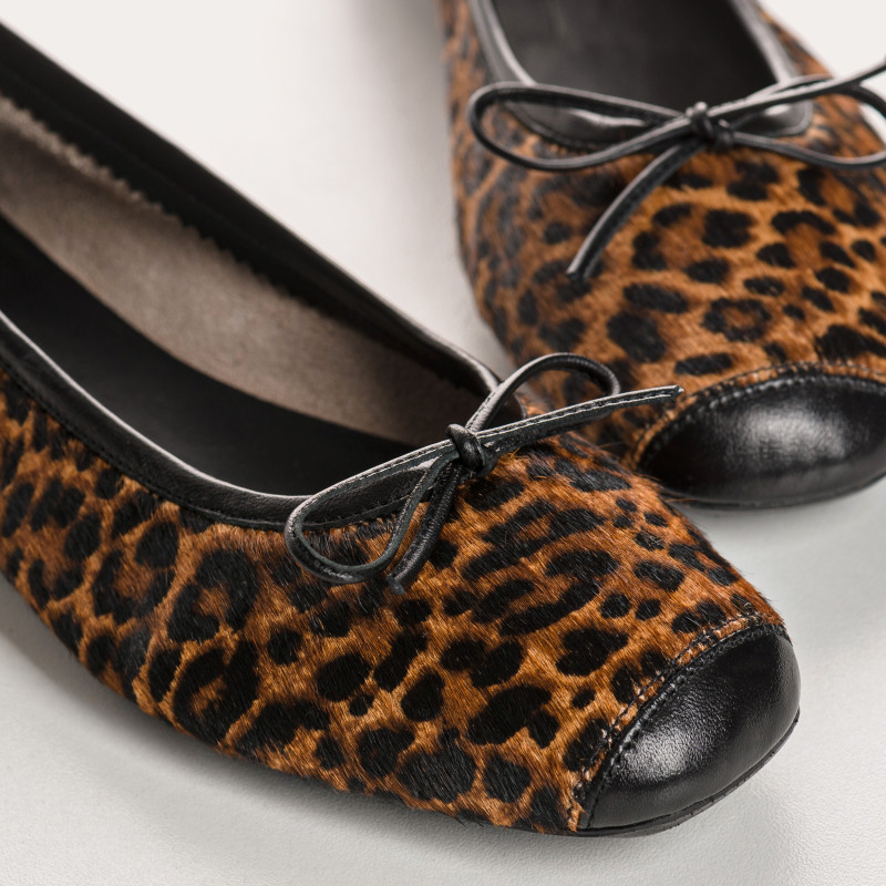 Harmony leopard print ballerinas | Reqins