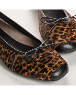 Harmony leopard print ballerinas | Reqins