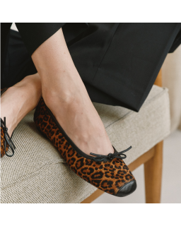 Harmony leopard print ballerinas | Reqins