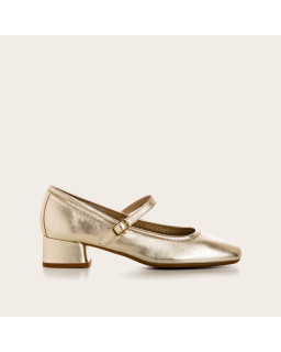 Kelly Metallic Heeled Babies - Elegance & Comfort | Reqins