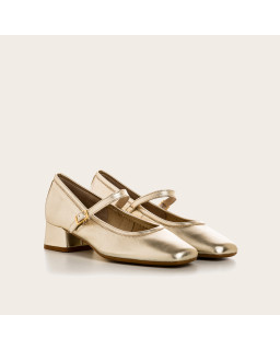 Kelly Metallic Heeled Babies - Elegance & Comfort | Reqins