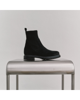 Boots chelsea velvet leather with elastic