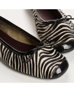 Ballerines femme imprimé zèbre – Modèle Harmony | Reqins