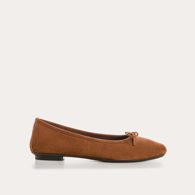 Harmony soft suede ballerinas