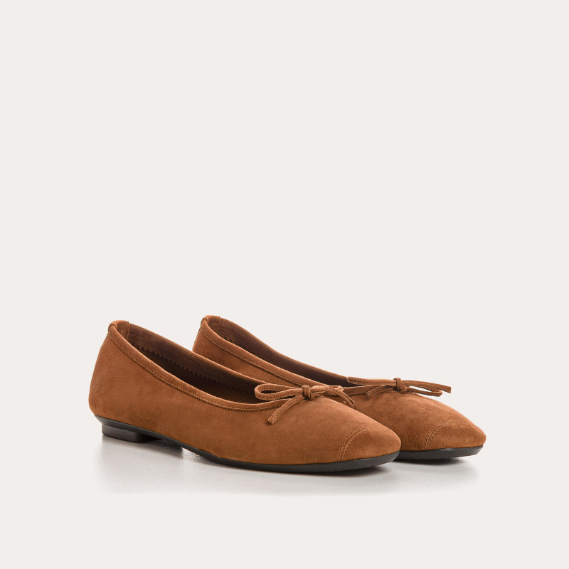 Harmony soft suede ballerinas