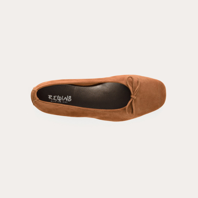 Harmony soft suede ballerinas