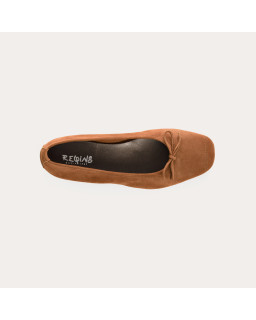 Ballerines Harmony en cuir velours souple | Reqins