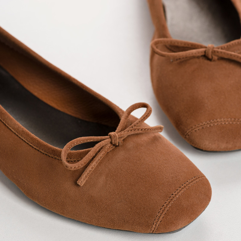 Harmony soft suede ballerinas