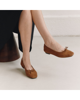 Harmony soft suede ballerinas