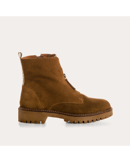 Boots Dickson en cuir velours & python – Élégance & confort | Reqins