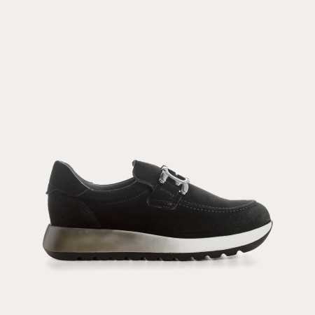 BASKETS CAMEO CUIR VELOURS