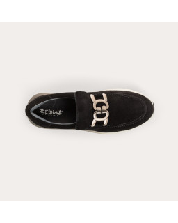 Baskets Cameo en cuir velours - Reqins