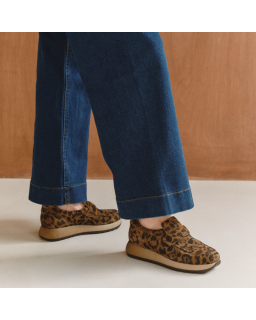 Baskets Carabel en cuir velours Serval | Style audacieux & confort – Reqins