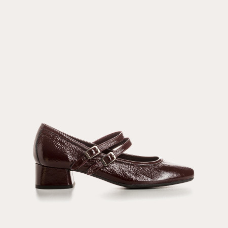 Naplak Varnished Leather Kristen Mary Janes | Chic elegance | Reqins