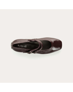 Naplak Varnished Leather Kristen Mary Janes | Chic elegance | Reqins