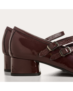 Naplak Varnished Leather Kristen Mary Janes | Chic elegance | Reqins