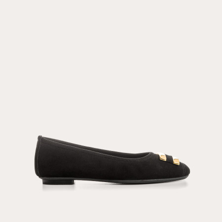 HIPPOLYTE SUEDE BALLERINAS | Elegance & Comfort - Reqins