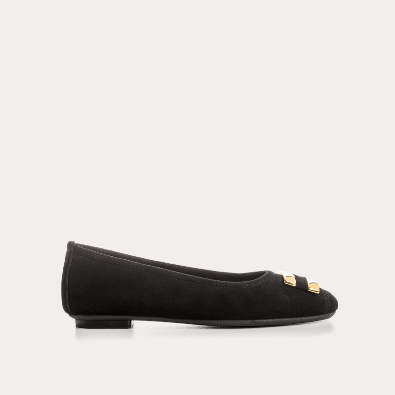 HIPPOLYTE SUEDE BALLERINAS | Elegance & Comfort - Reqins