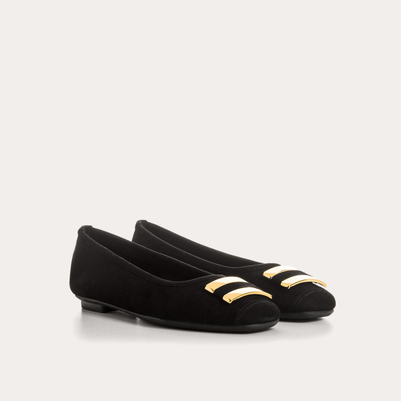 HIPPOLYTE SUEDE BALLERINAS | Elegance & Comfort - Reqins