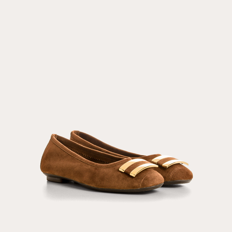 HIPPOLYTE SUEDE BALLERINAS | Elegance & Comfort - Reqins
