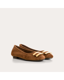 HIPPOLYTE SUEDE BALLERINAS | Elegance & Comfort - Reqins