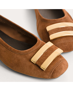 HIPPOLYTE SUEDE BALLERINAS | Elegance & Comfort - Reqins
