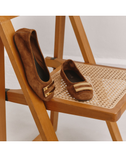 HIPPOLYTE SUEDE BALLERINAS | Elegance & Comfort - Reqins