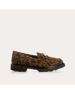 Moccasins Jack Leather Velvet Serval - Reqins