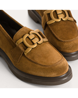 Janet leather janet moccasins Oiled Camel | Chic & Comfort - Reqins