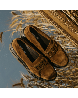 Janet leather janet moccasins Oiled Camel | Chic & Comfort - Reqins
