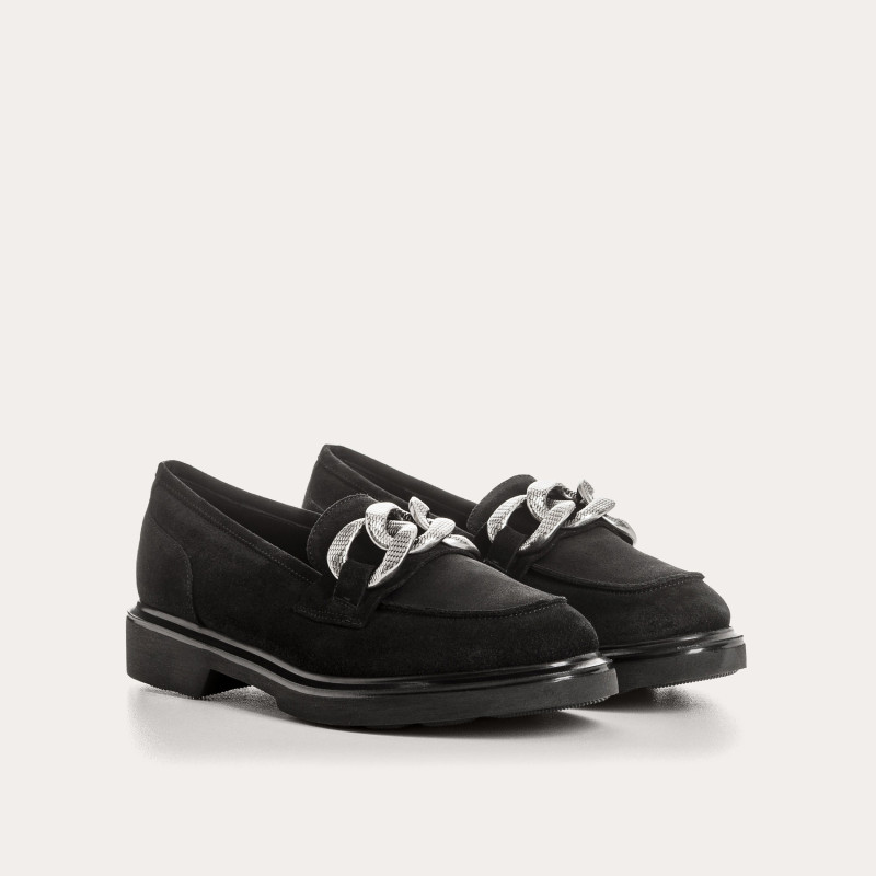 Jaliana leather moccasins Oil - Elegance & Comfort | Reqins