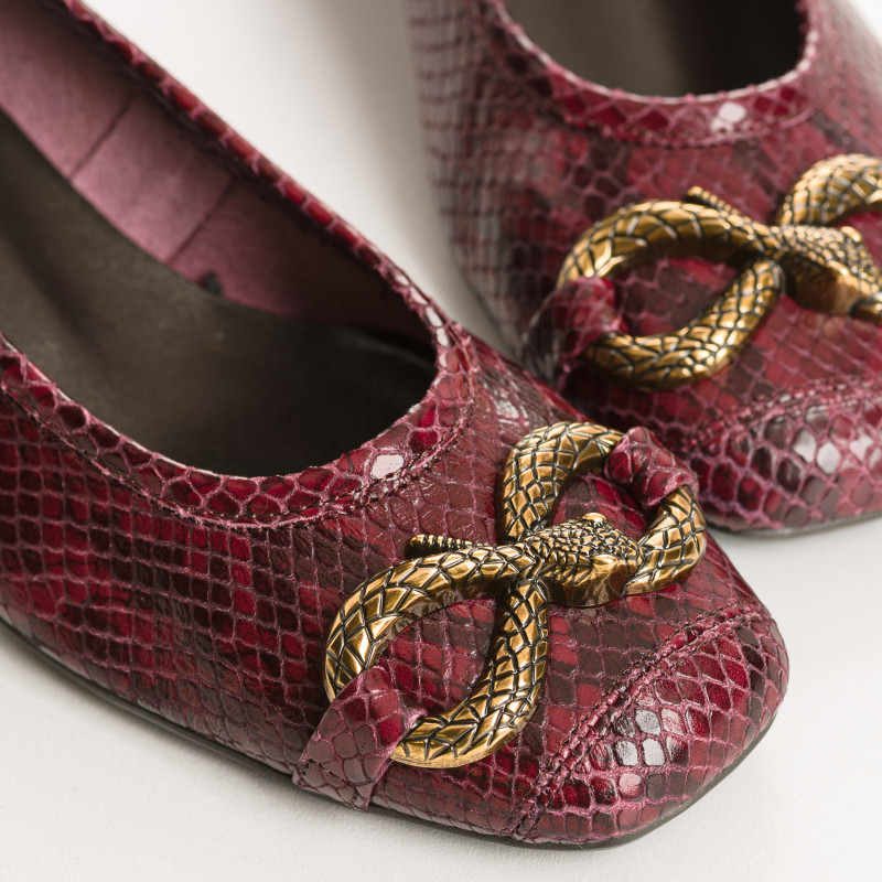 Koko Python Heel Ballerinas | Reqins