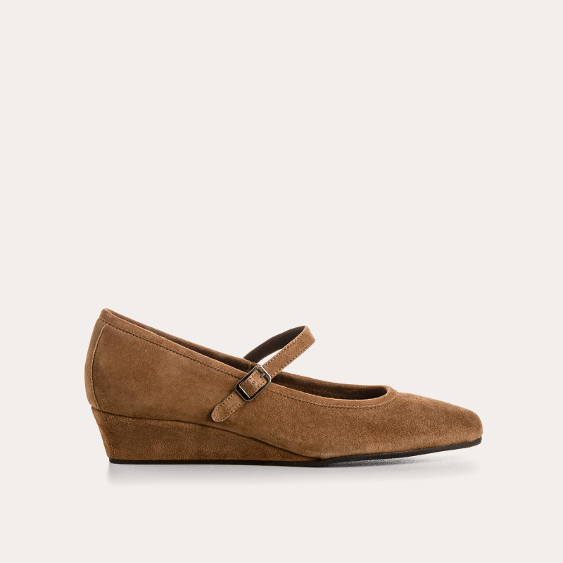 Compensated Ballerinas Octavies Suede - Elegance & Comfort | Reqins