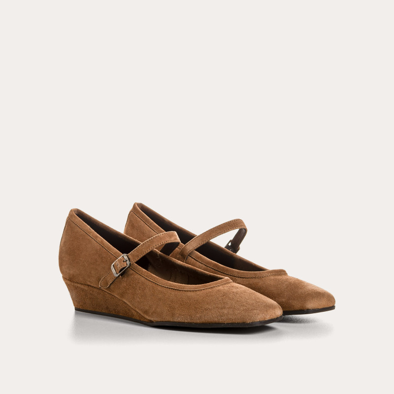 Compensated Ballerinas Octavies Suede - Elegance & Comfort | Reqins