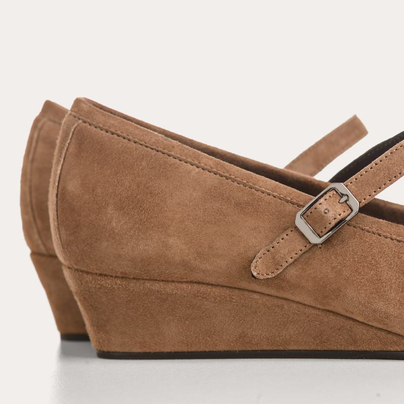 Compensated Ballerinas Octavies Suede - Elegance & Comfort | Reqins