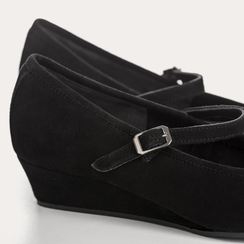 Compensated Ballerinas Octavies Suede - Elegance & Comfort | Reqins