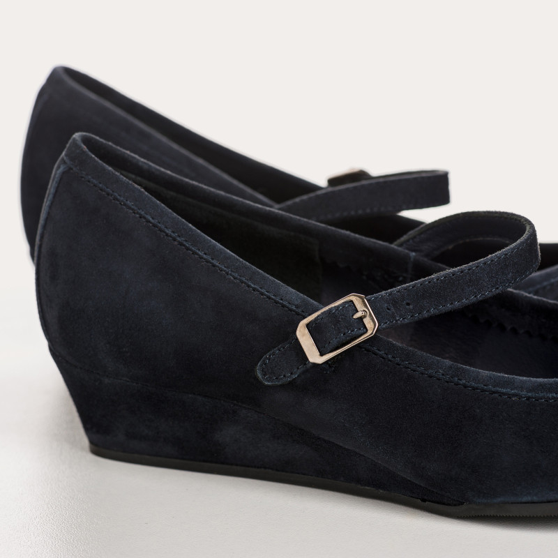 Compensated Ballerinas Octavies Suede - Elegance & Comfort | Reqins